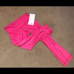 Lulu Lemon Wunder Under II hot pink size 6